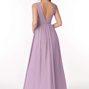 AZAZIE RANVIE
A-Line V-Neck Pleated Chiffon Floor-Length Dress Wisteria